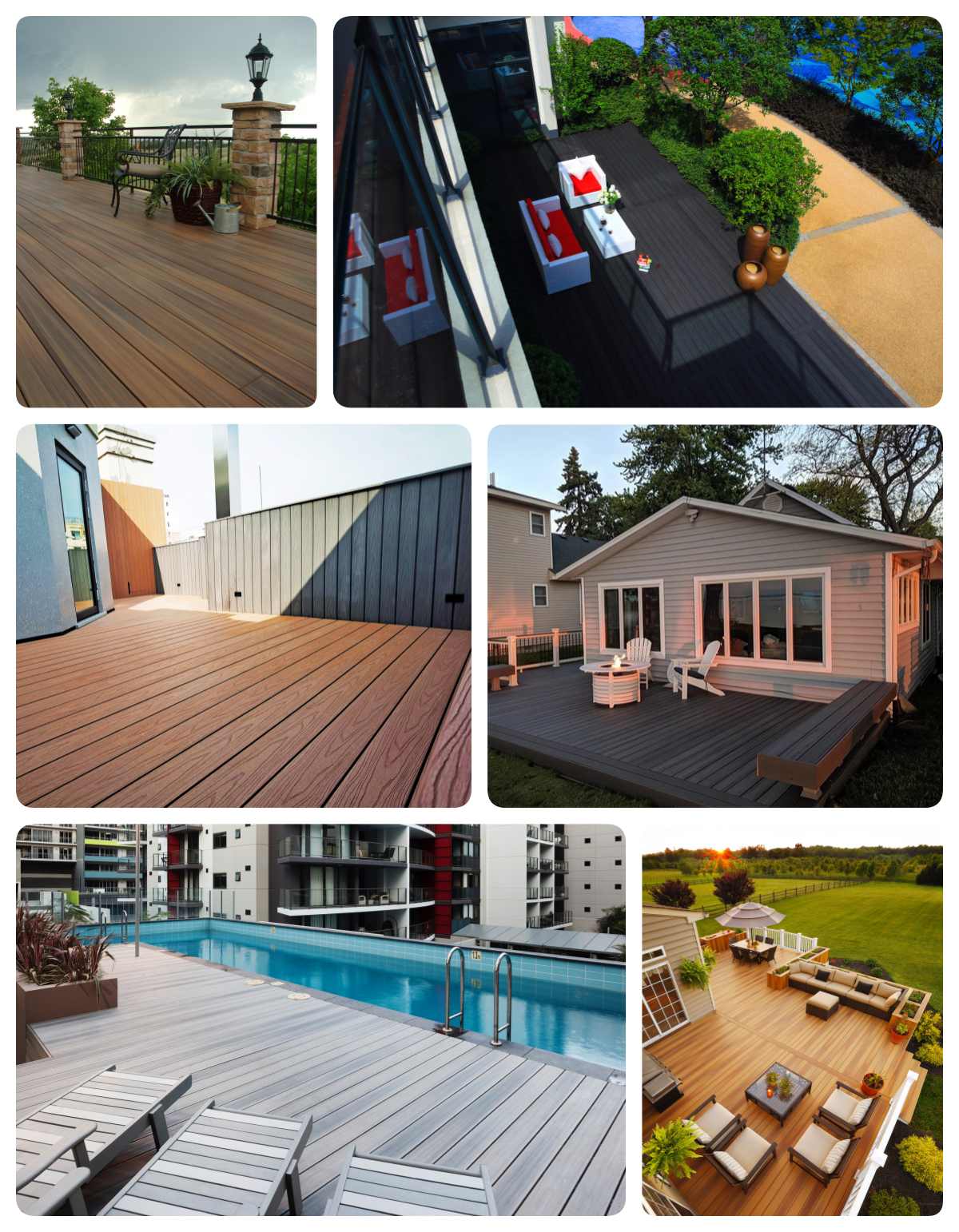 Wear-resistant co-extruded wpc decking flooring Wear-resistant co-extruded wpc decking flooring