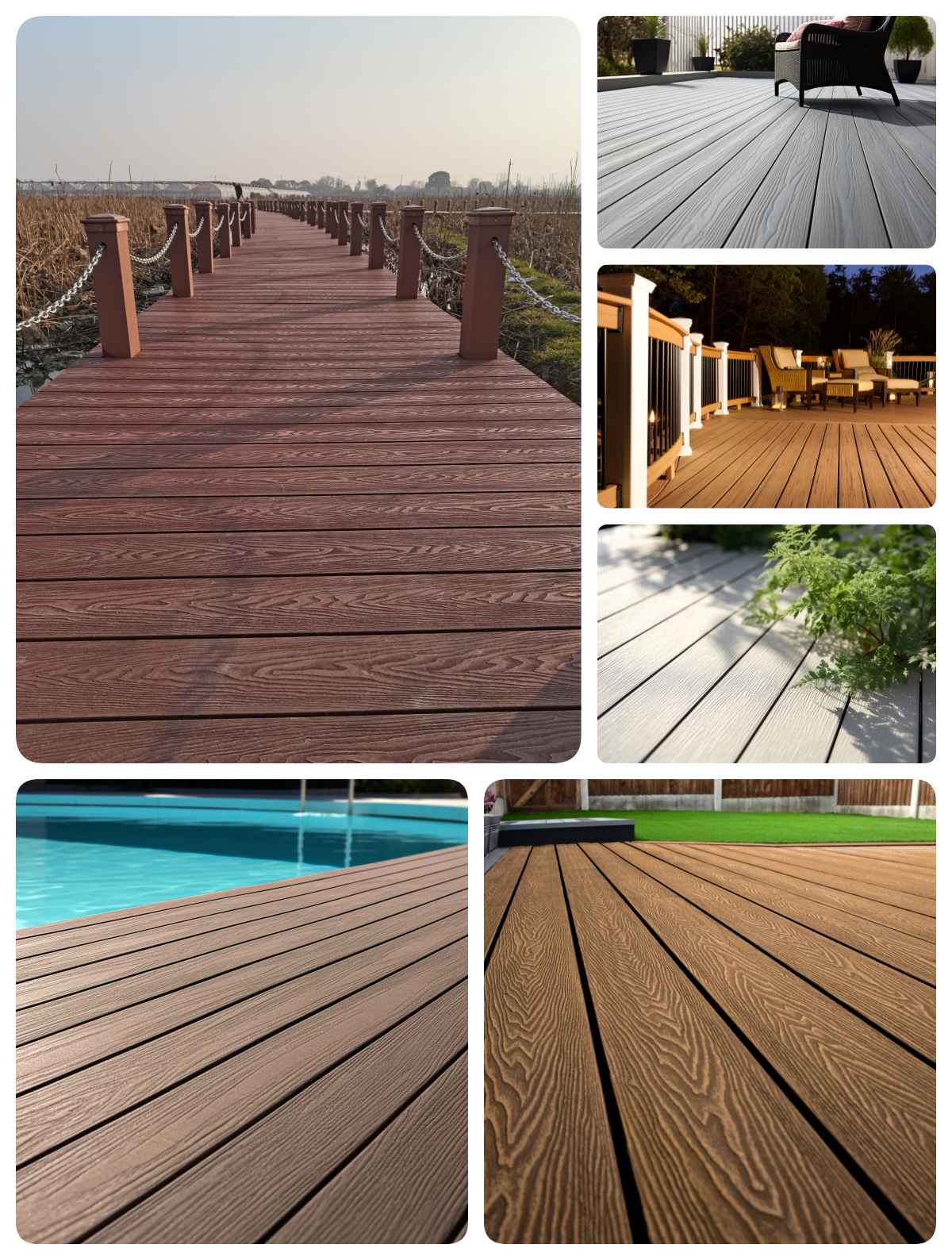 Low Maintenance Deep Embossed WPC Deck Flooring Low Maintenance Deep Embossed WPC Deck Flooring